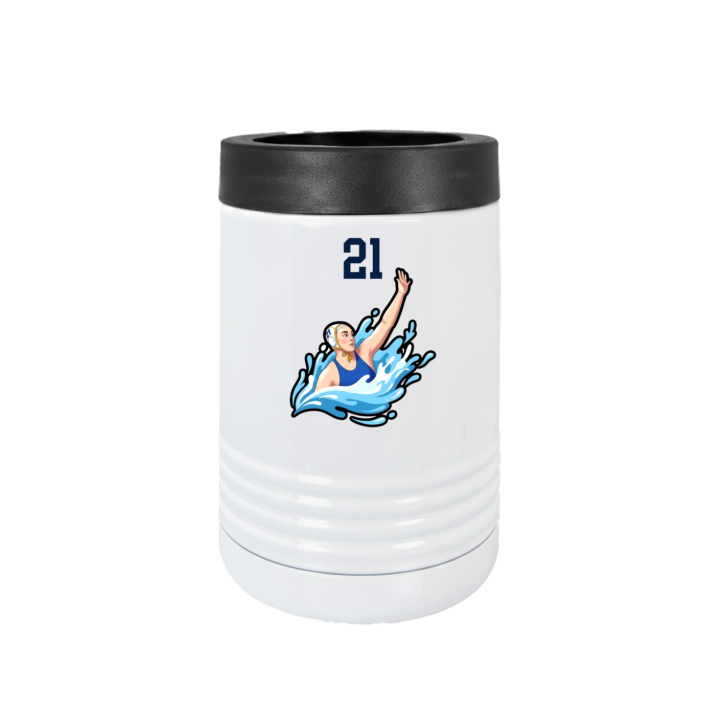Beverage Holder — Number Top in White