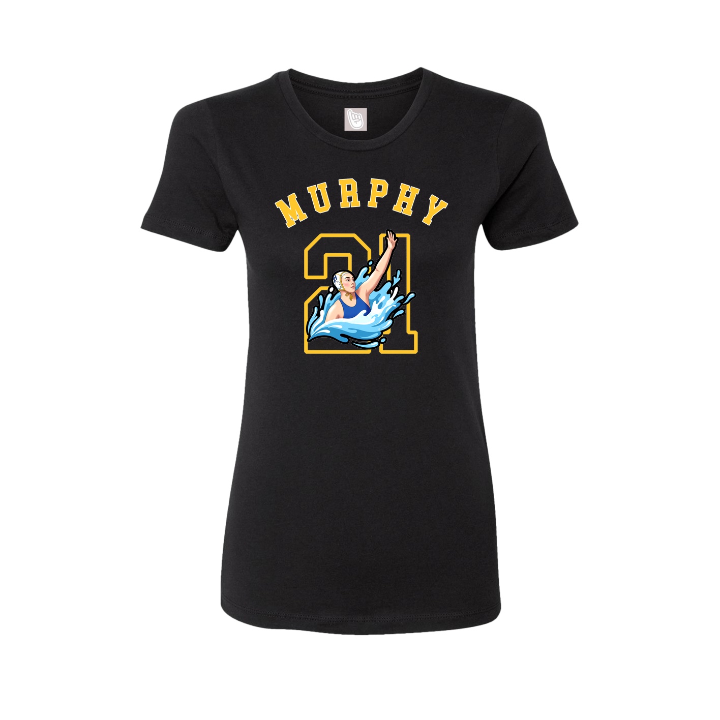 Fitted Women's Tee — Shirsey Arch in Black