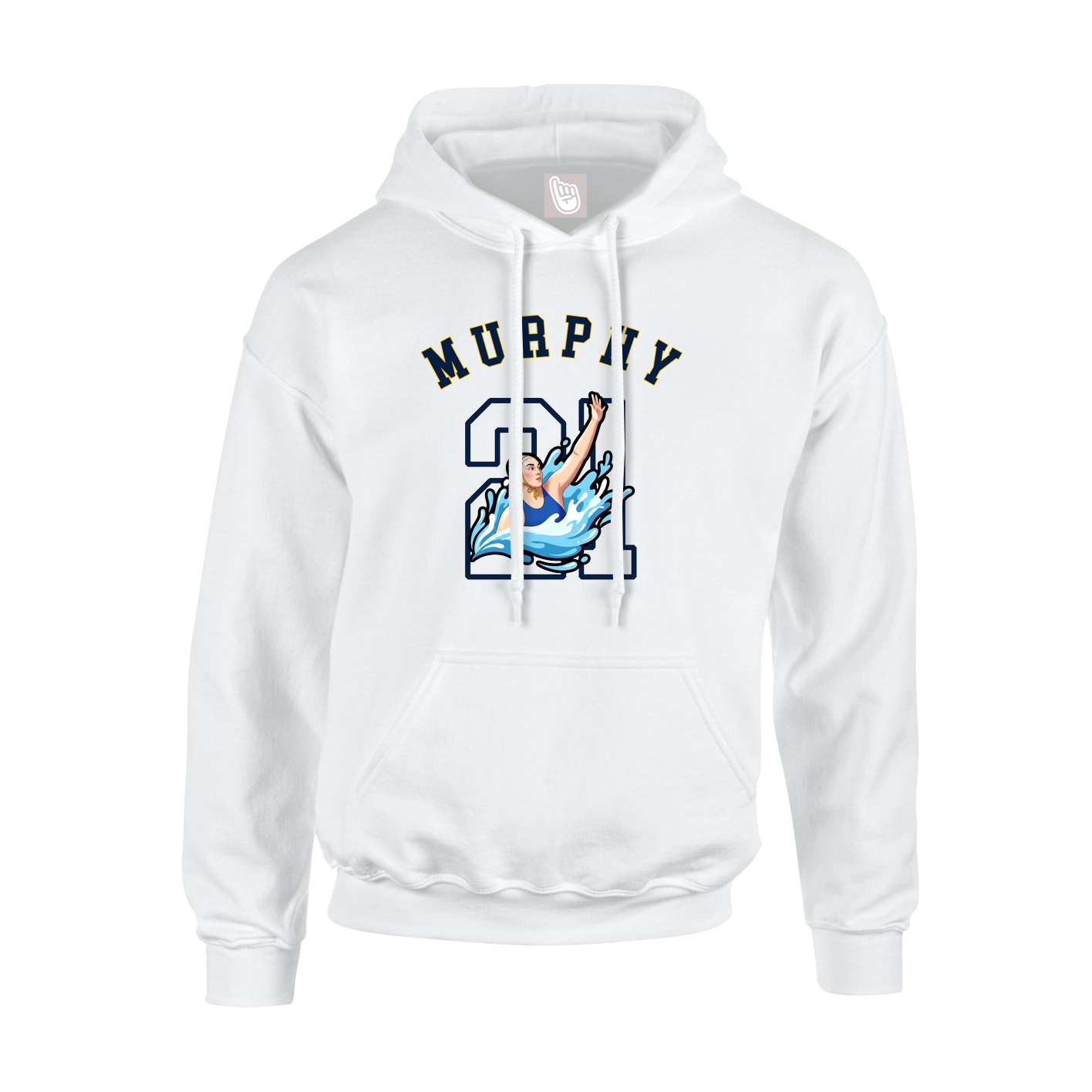Youth Hoodie — Shirsey Arch in White