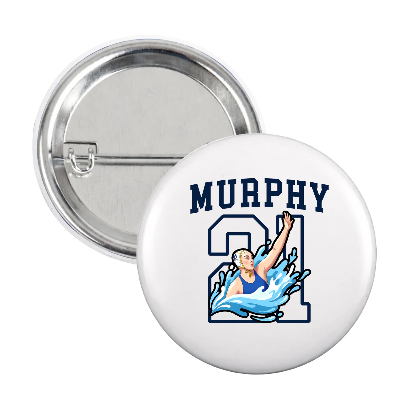 Game Day Button — Shirsey in White