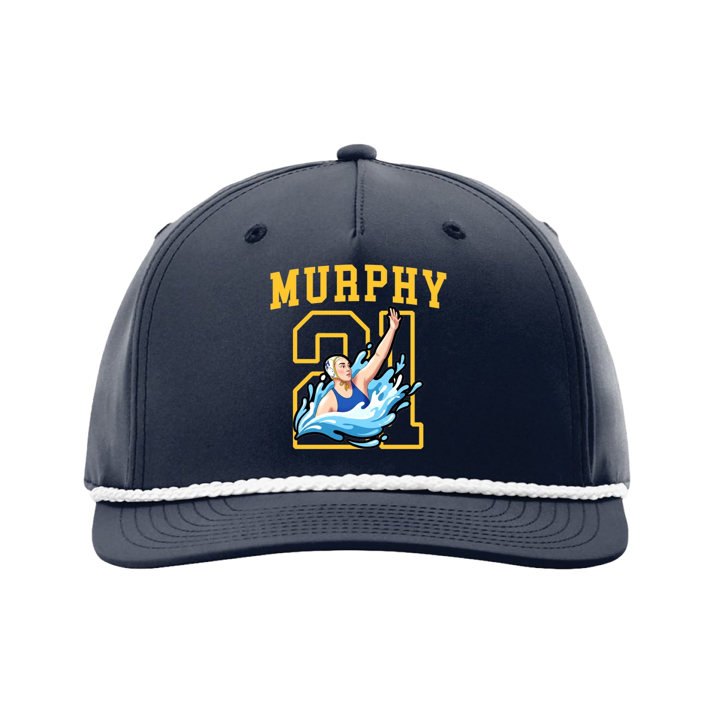 Five-Panel Classic Rope Cap — Shirsey in Navy