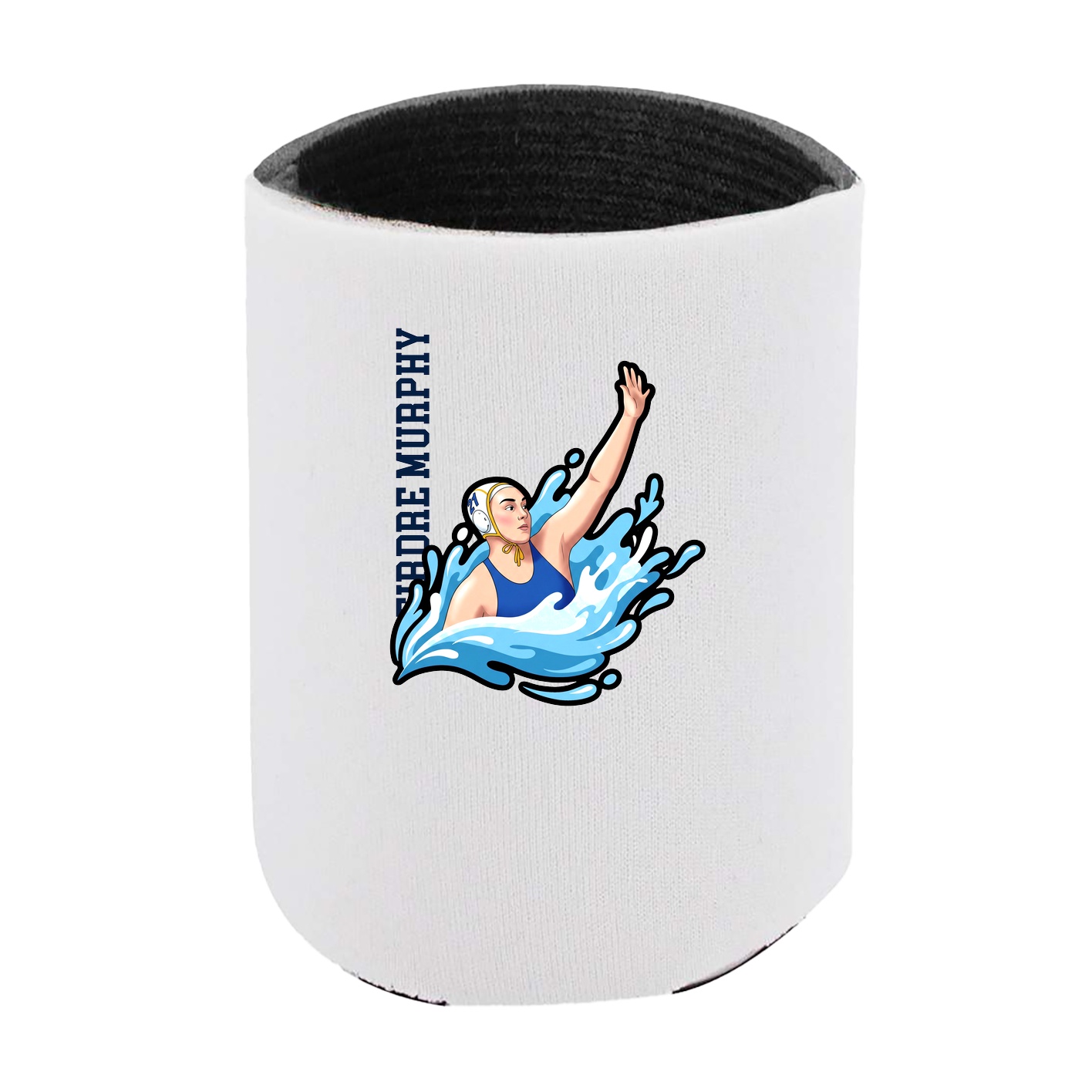 Can Holder — Name Vertical in White