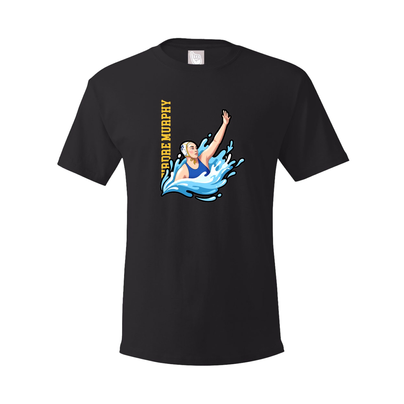 Tee — Name Vertical in Black