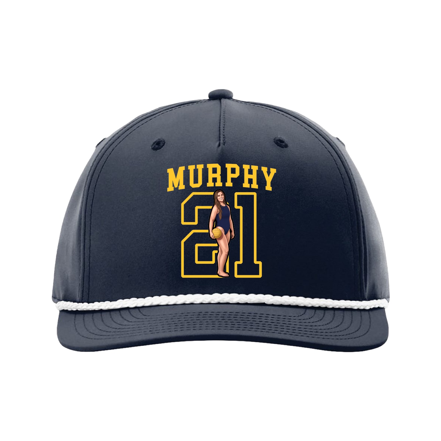 Five-Panel Classic Rope Cap — Shirsey in Navy
