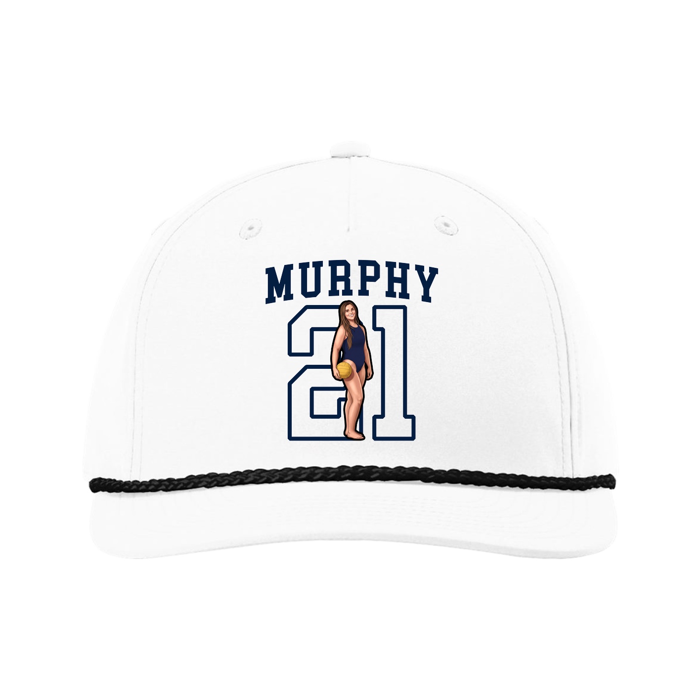 Five-Panel Classic Rope Cap — Shirsey in White