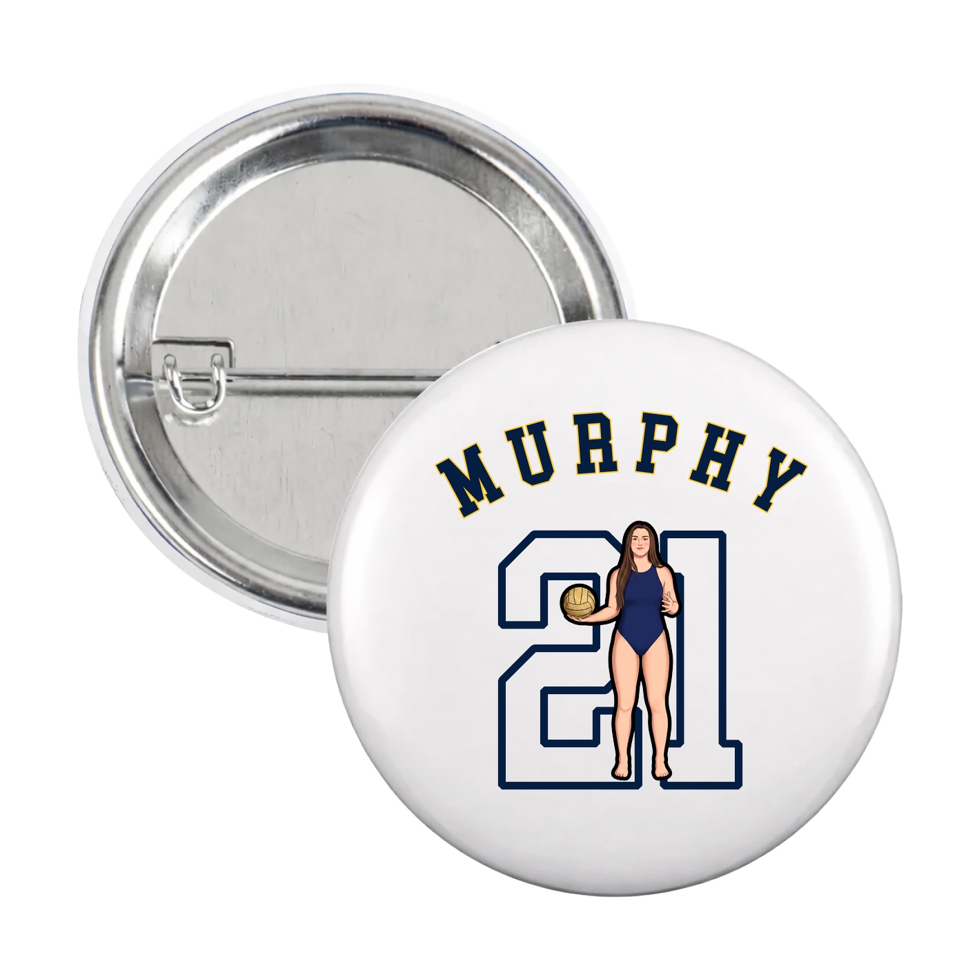 Game Day Button — Shirsey Arch in White