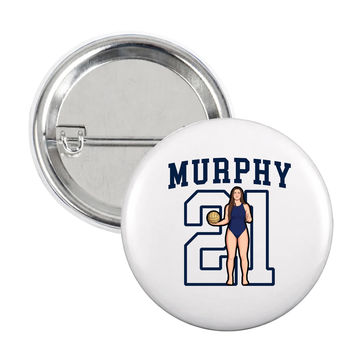 Game Day Button — Shirsey in White