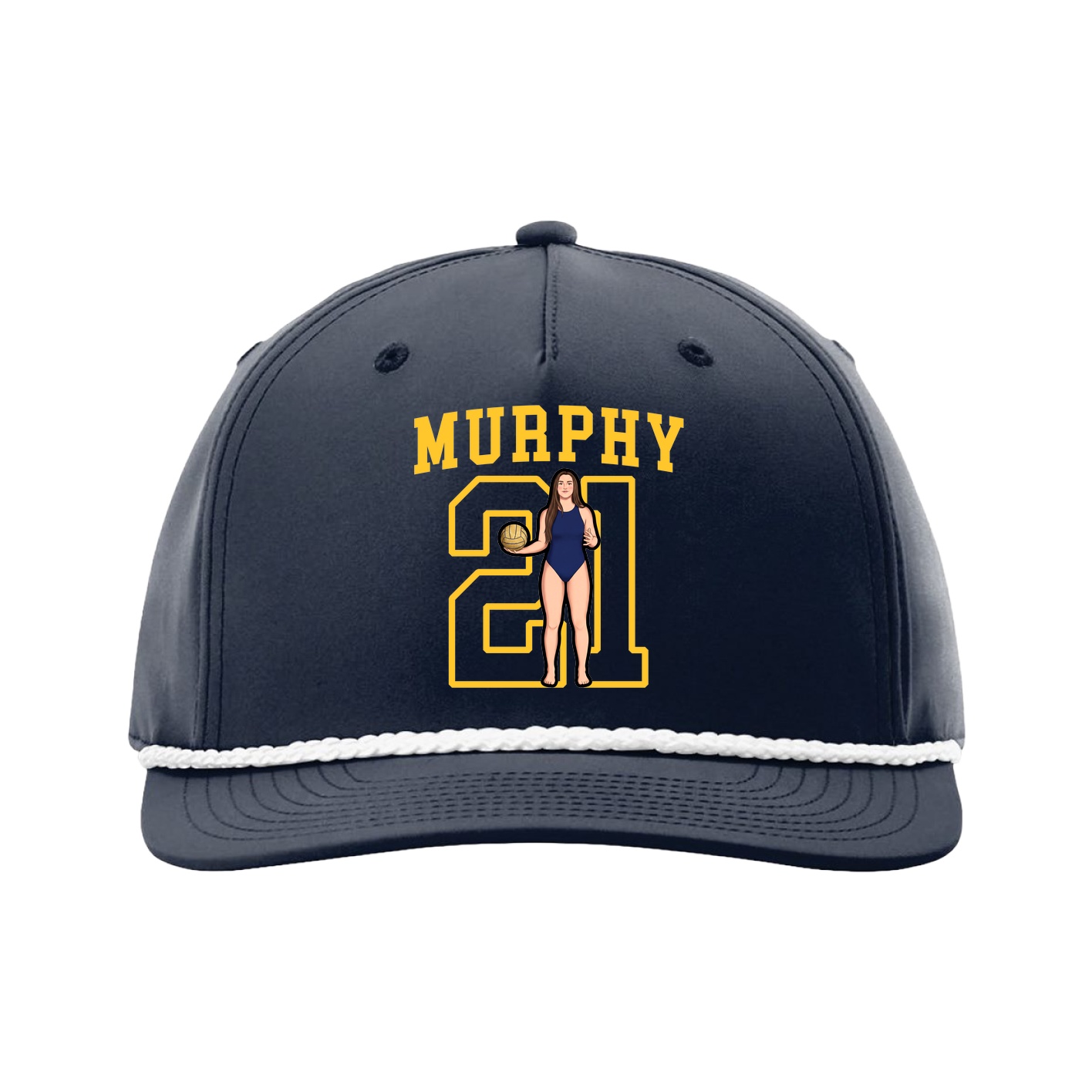 Five-Panel Classic Rope Cap — Shirsey in Navy