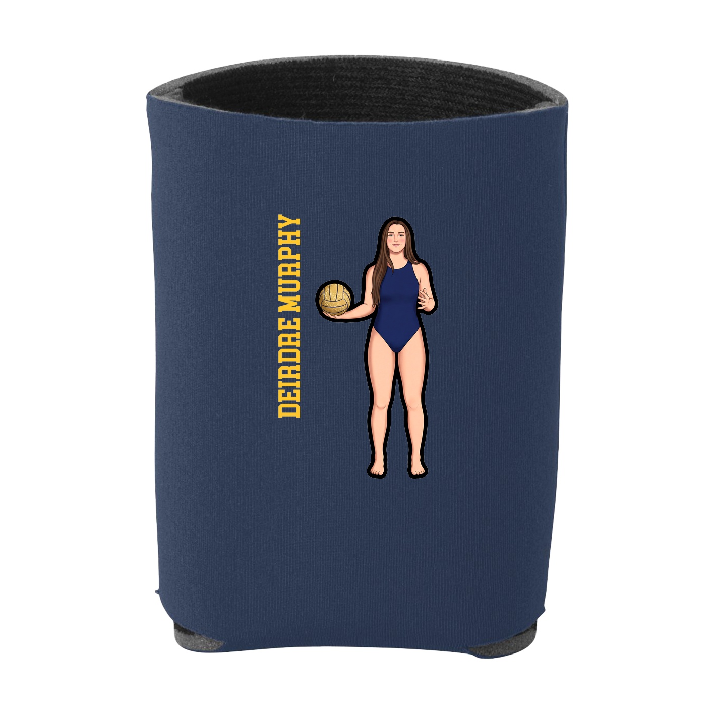 Can Holder — Name Vertical in Navy