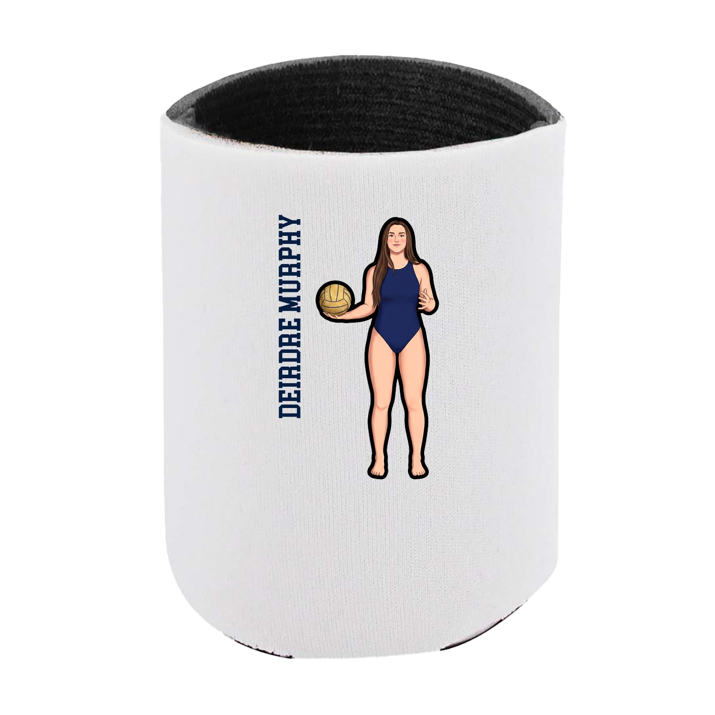 Can Holder — Name Vertical in White