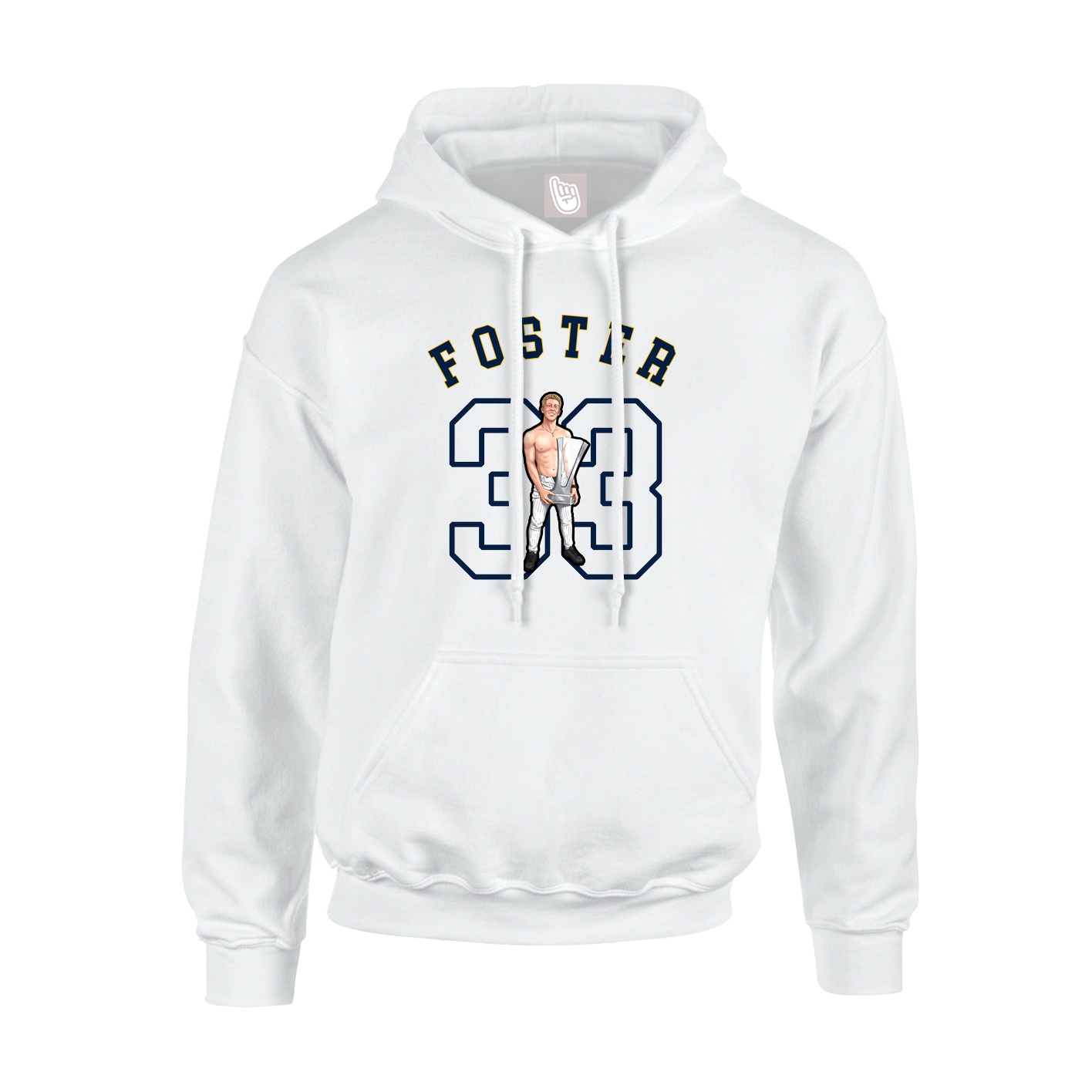 Youth Hoodie — Shirsey Arch in White