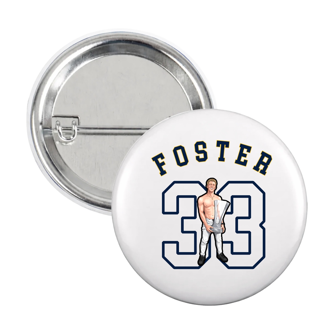 Game Day Button — Shirsey Arch in White