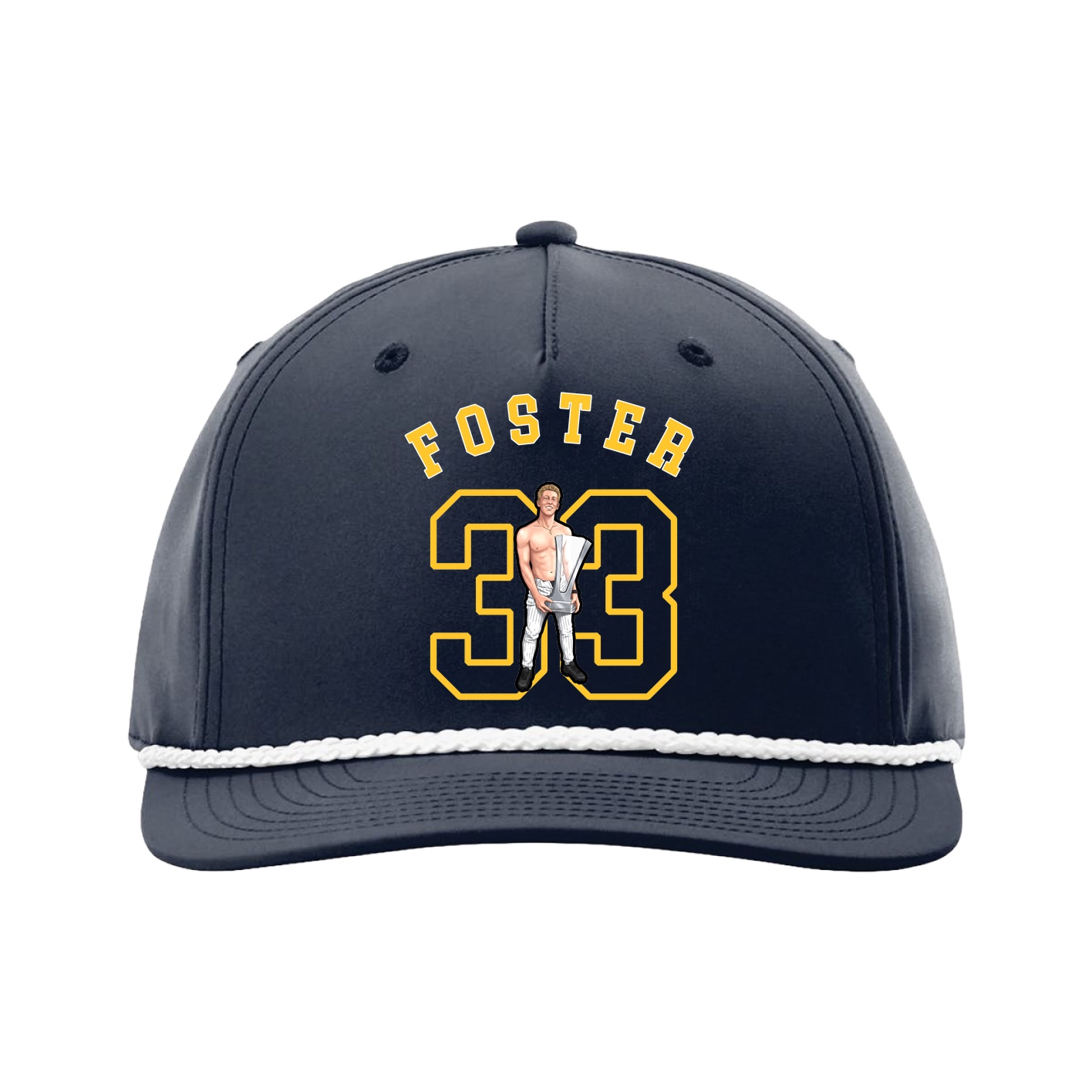 Five-Panel Classic Rope Cap — Shirsey Arch in Navy