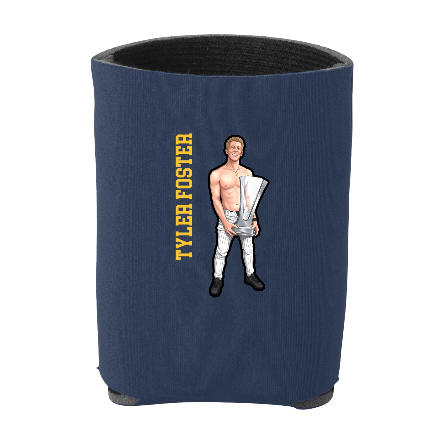 Can Holder — Name Vertical in Navy