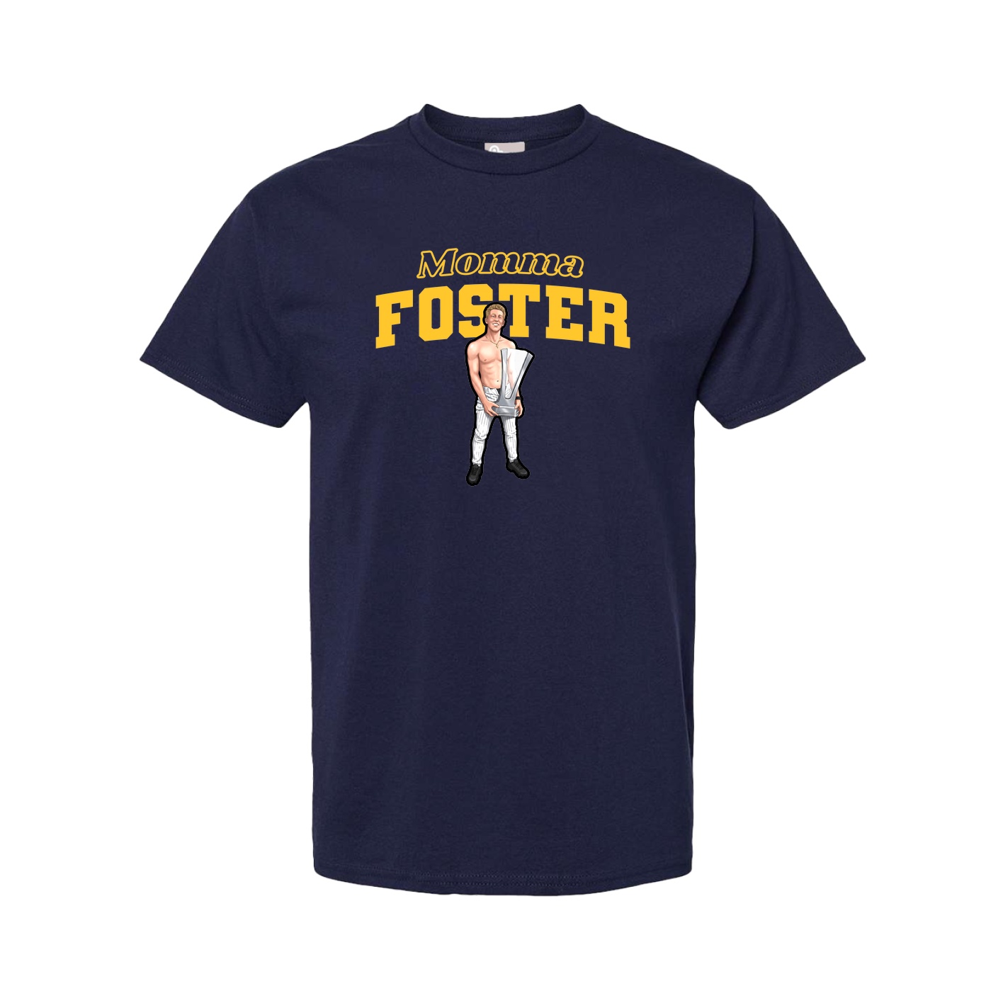 Youth Tee — Mothers Day Block in Navy