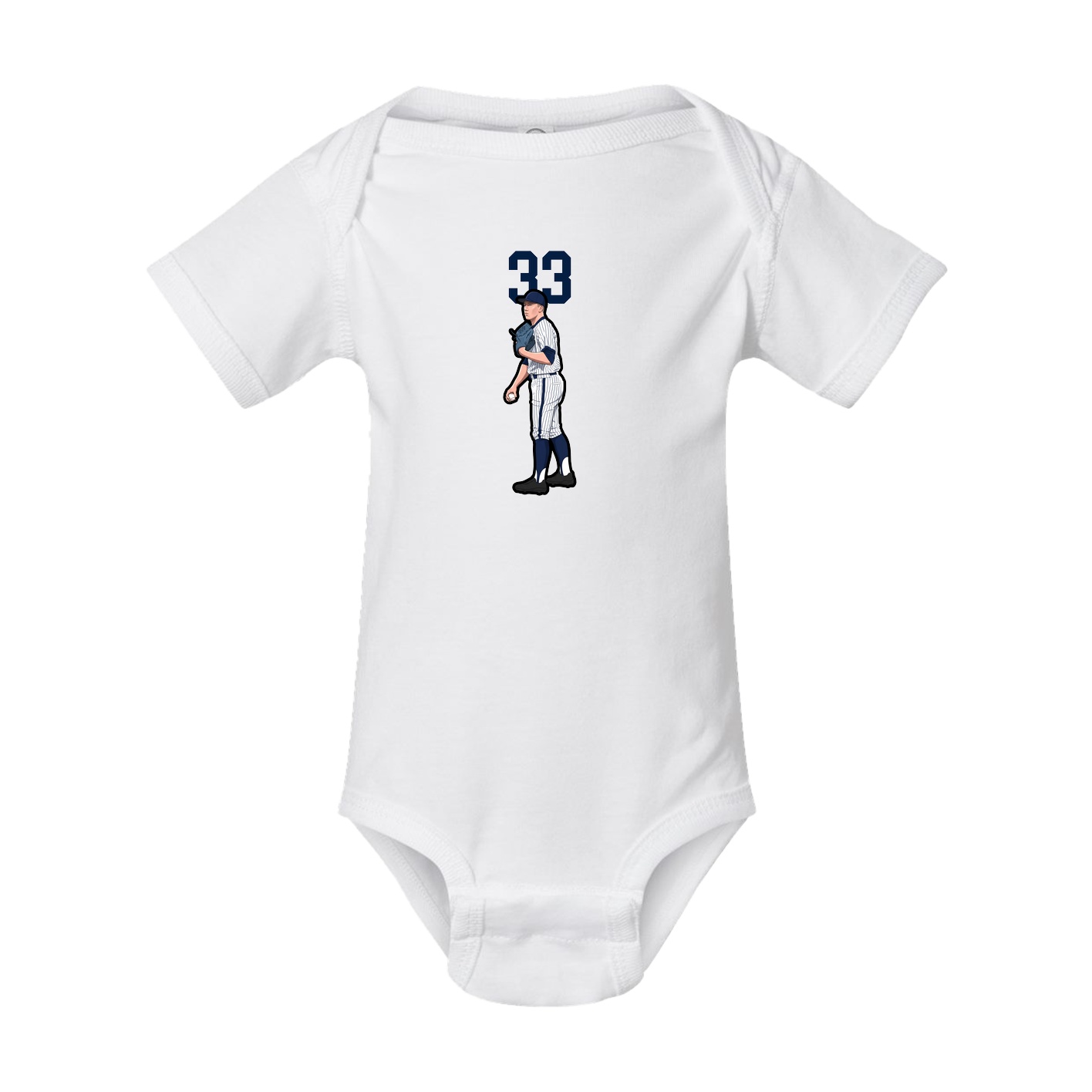 Baby Onesie — Number Top in White