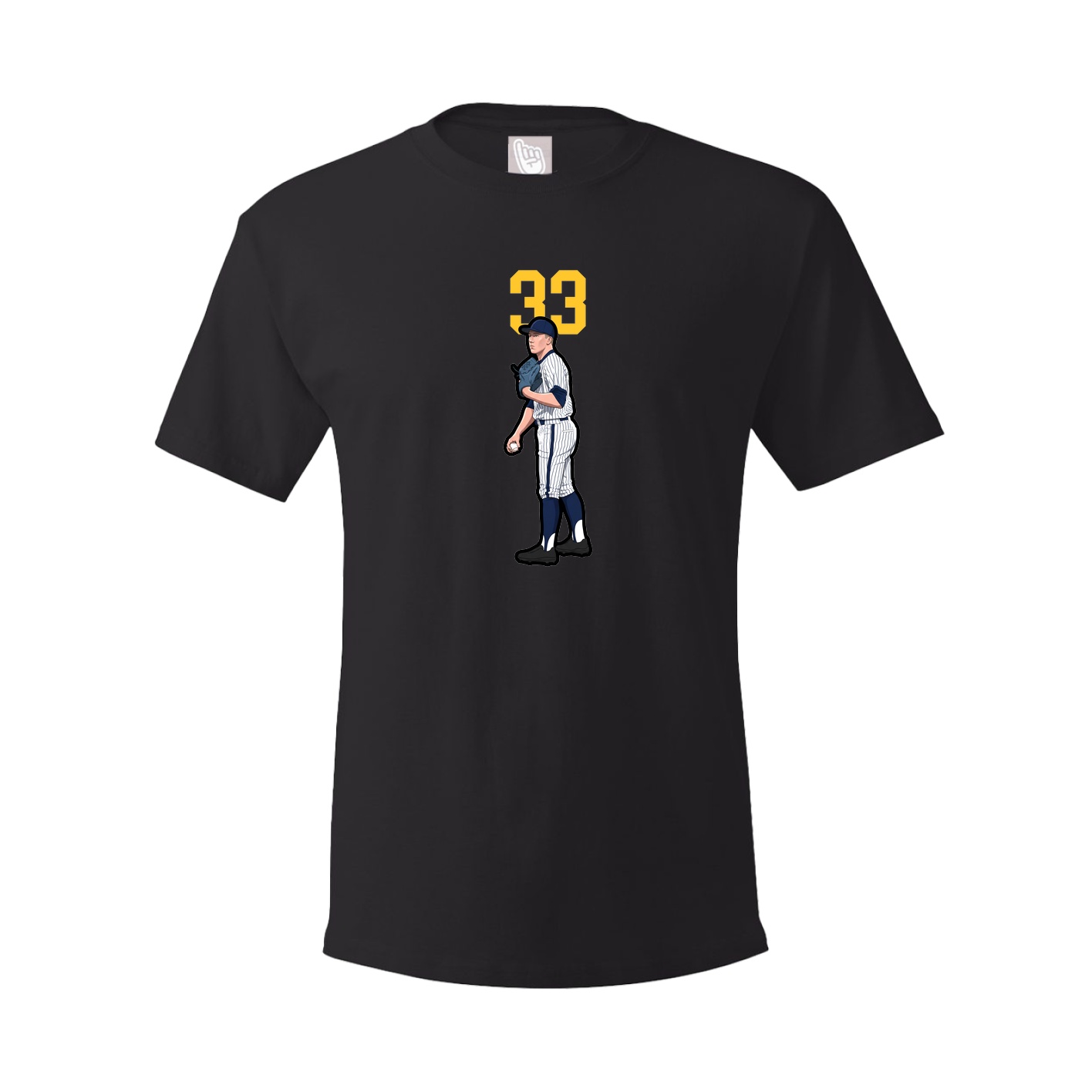 Youth Tee — Number Top in Black