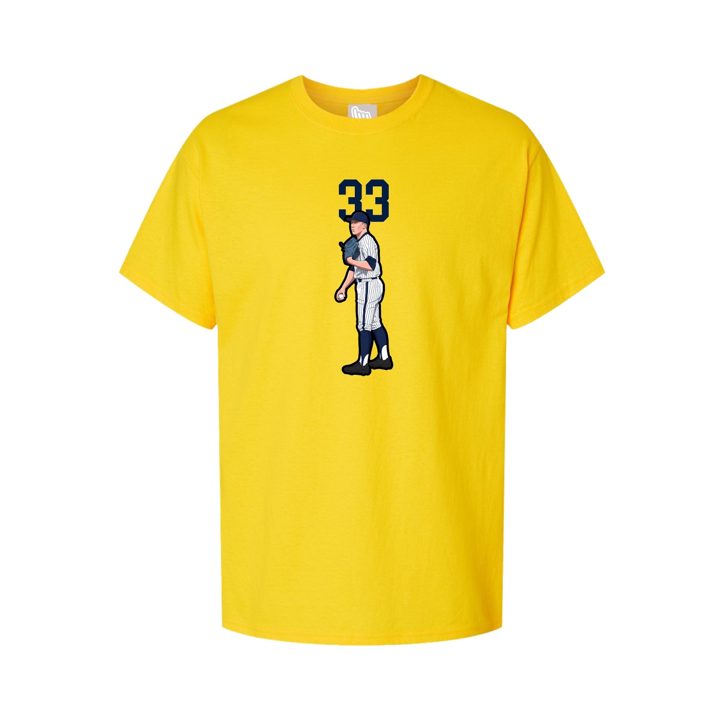 Youth Tee — Number Top in Gold