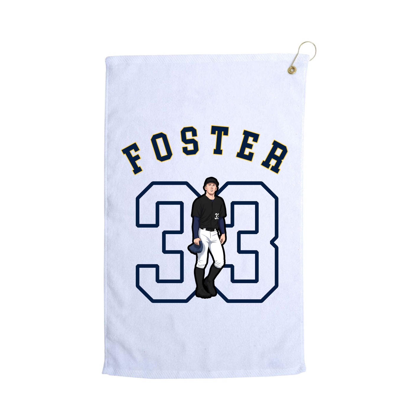 Golf Towel — Shirsey Arch in White