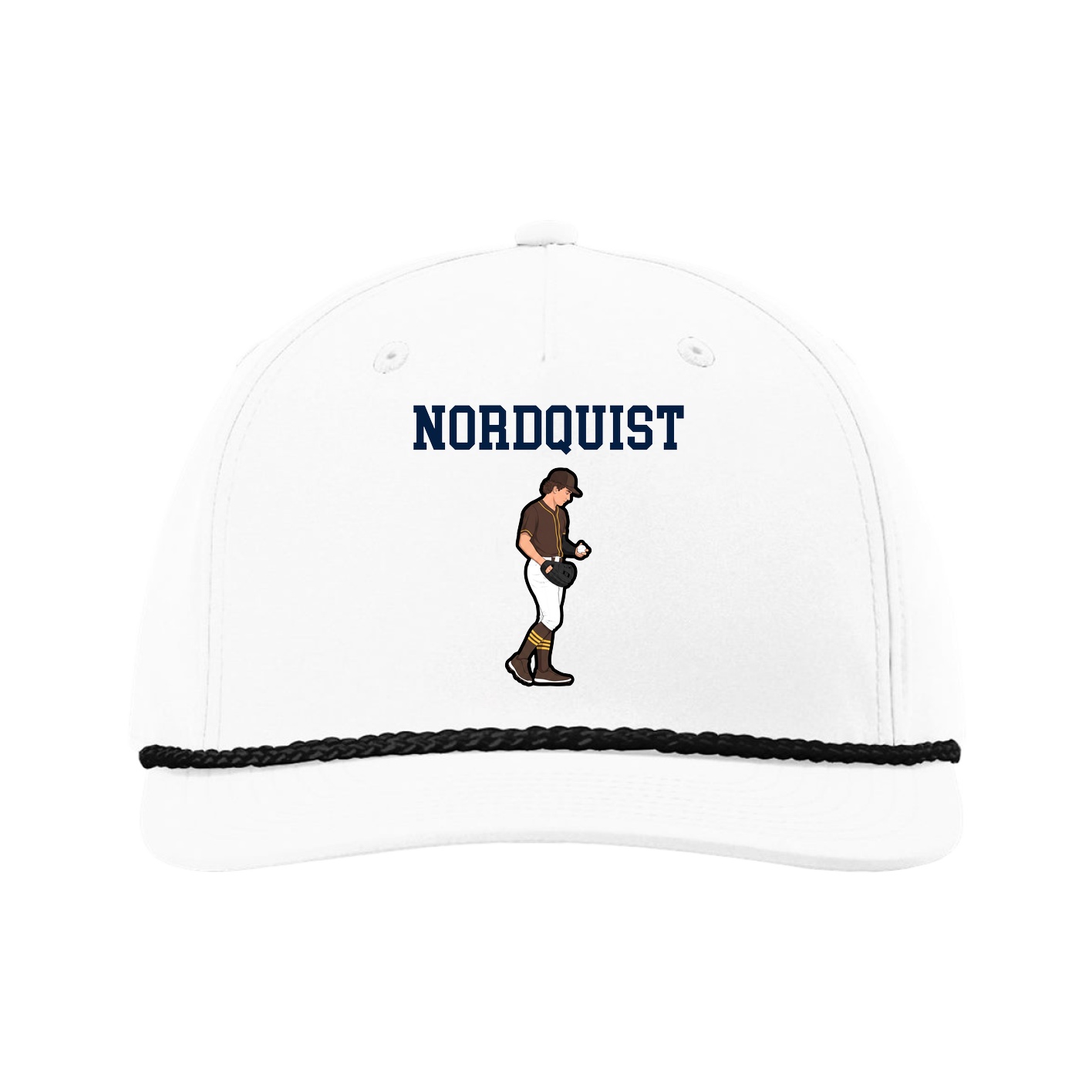 Five-Panel Classic Rope Cap — Shirsey in White