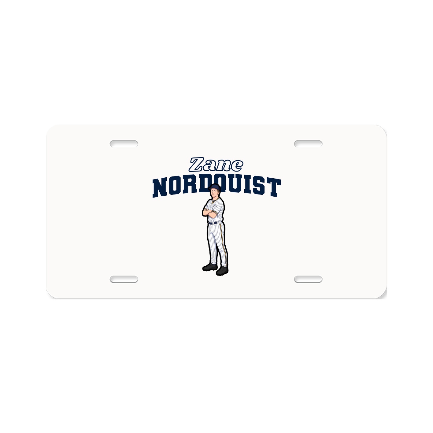 License Plate — Name Arch in Classic
