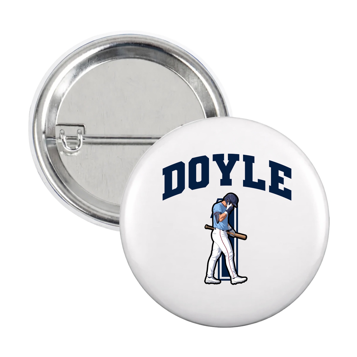 Game Day Button — Number in White