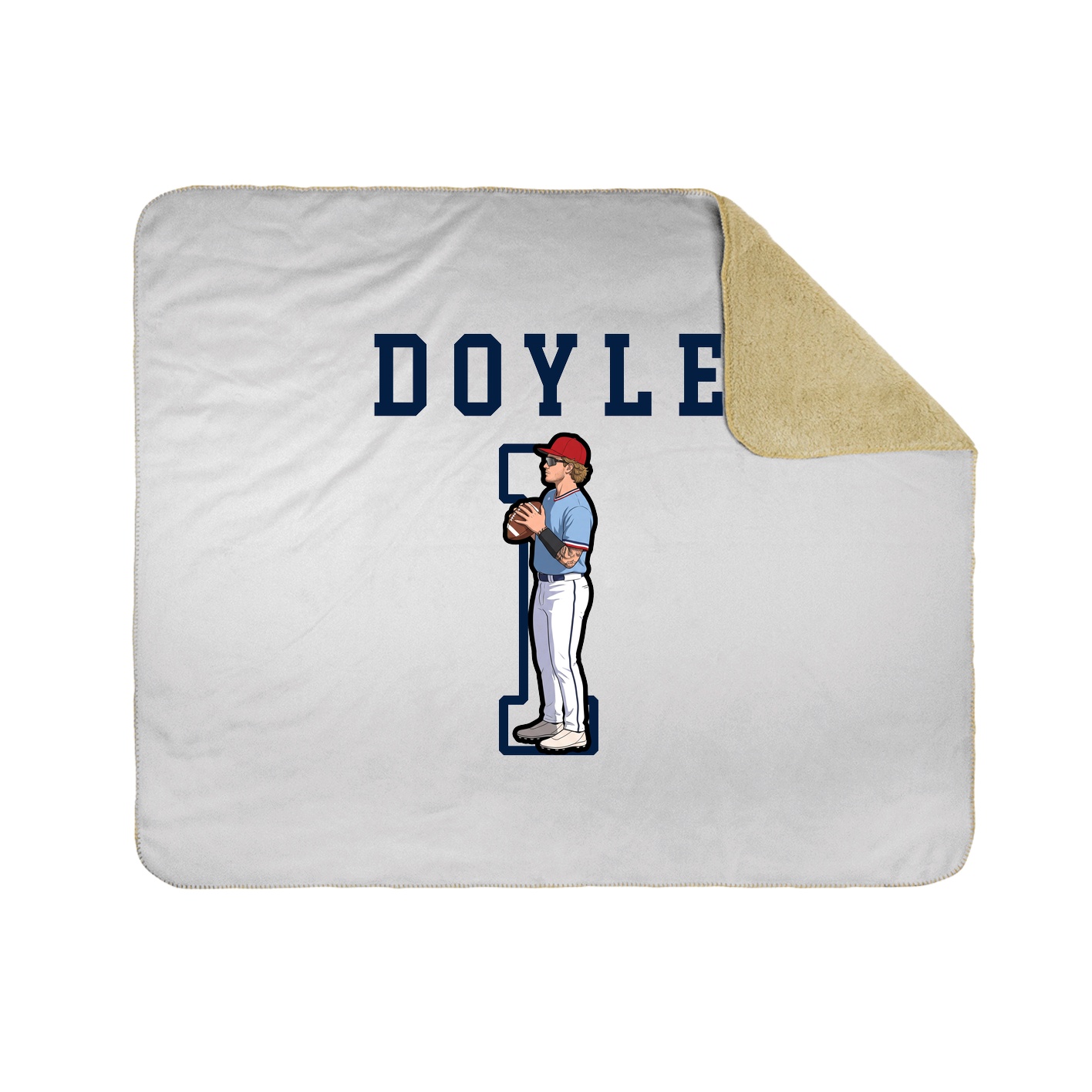 Throw Blanket — Shirsey in White