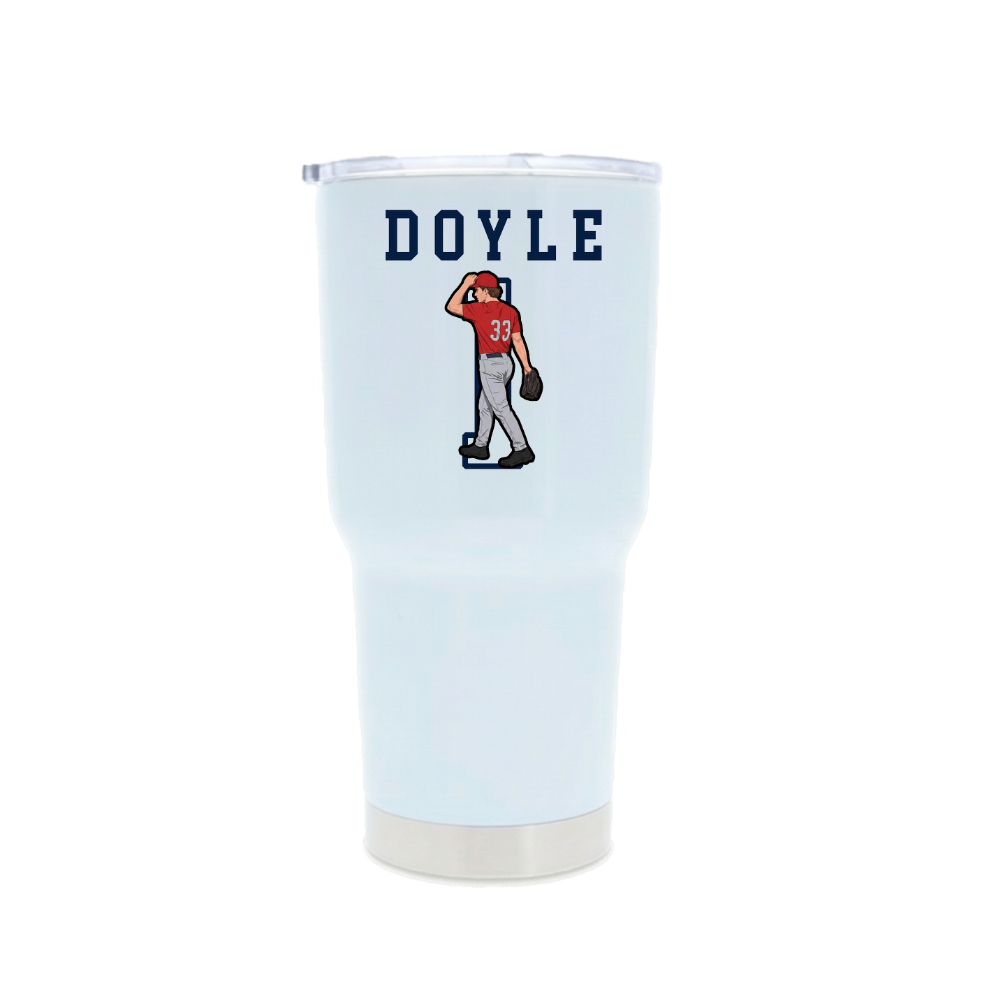 30oz Stainless Steel Tumbler — Shirsey in White