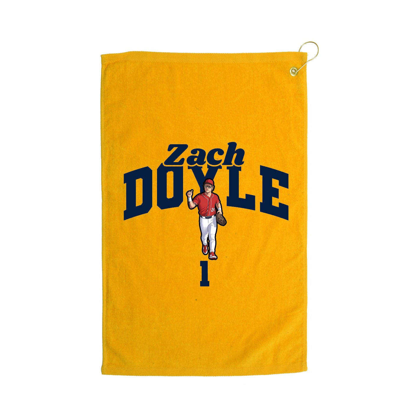 Golf Towel — Signature Arch in Gold