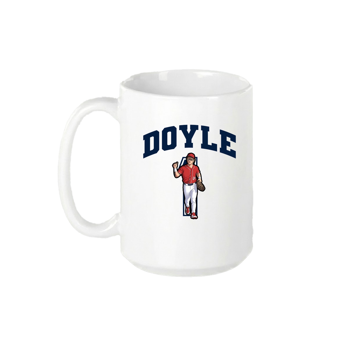 15oz Coffee Mug — Number in White