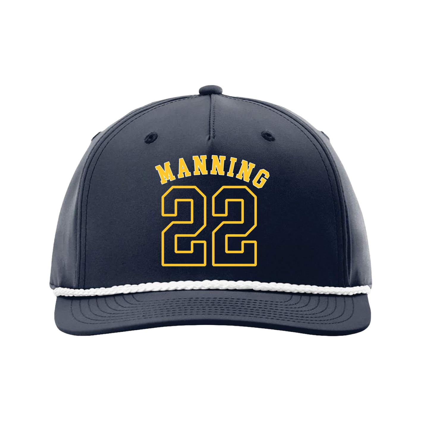 Five-Panel Classic Rope Cap — Shirsey Arch in Navy