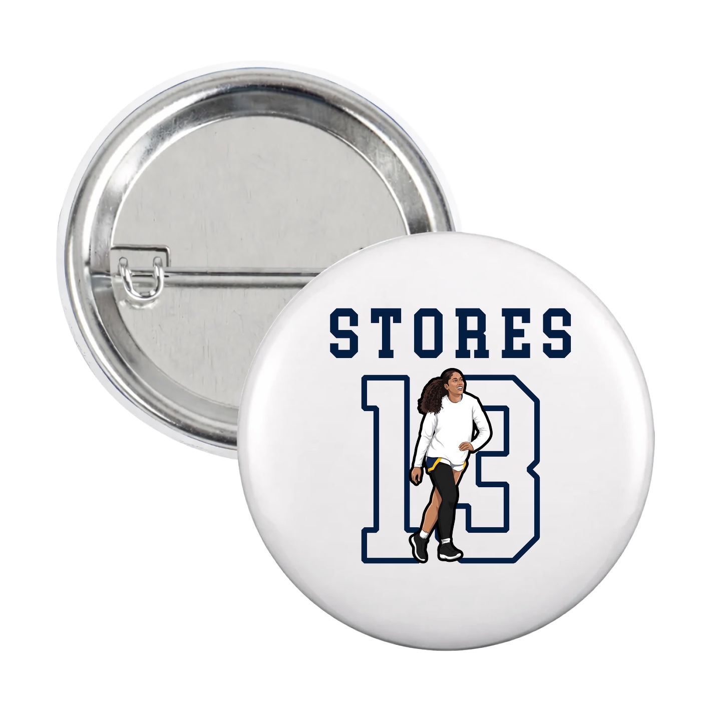 Game Day Button — Shirsey in White