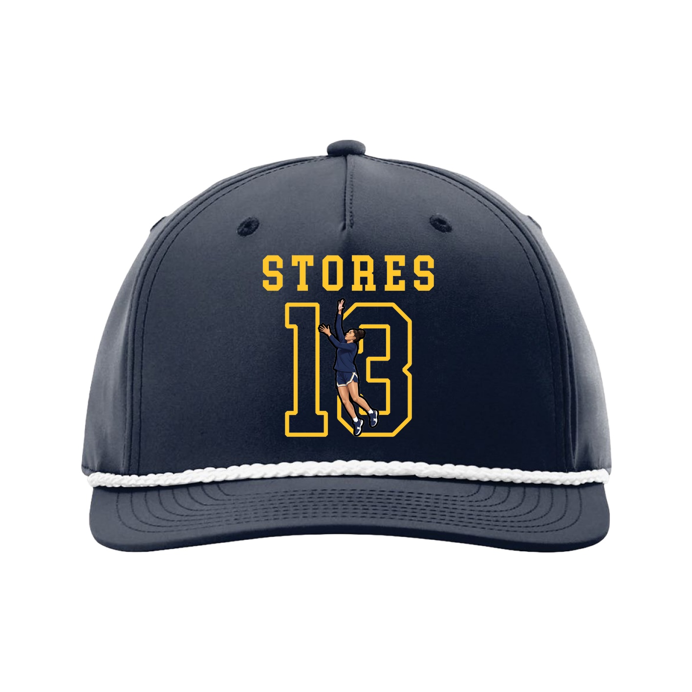 Five-Panel Classic Rope Cap — Shirsey in Navy