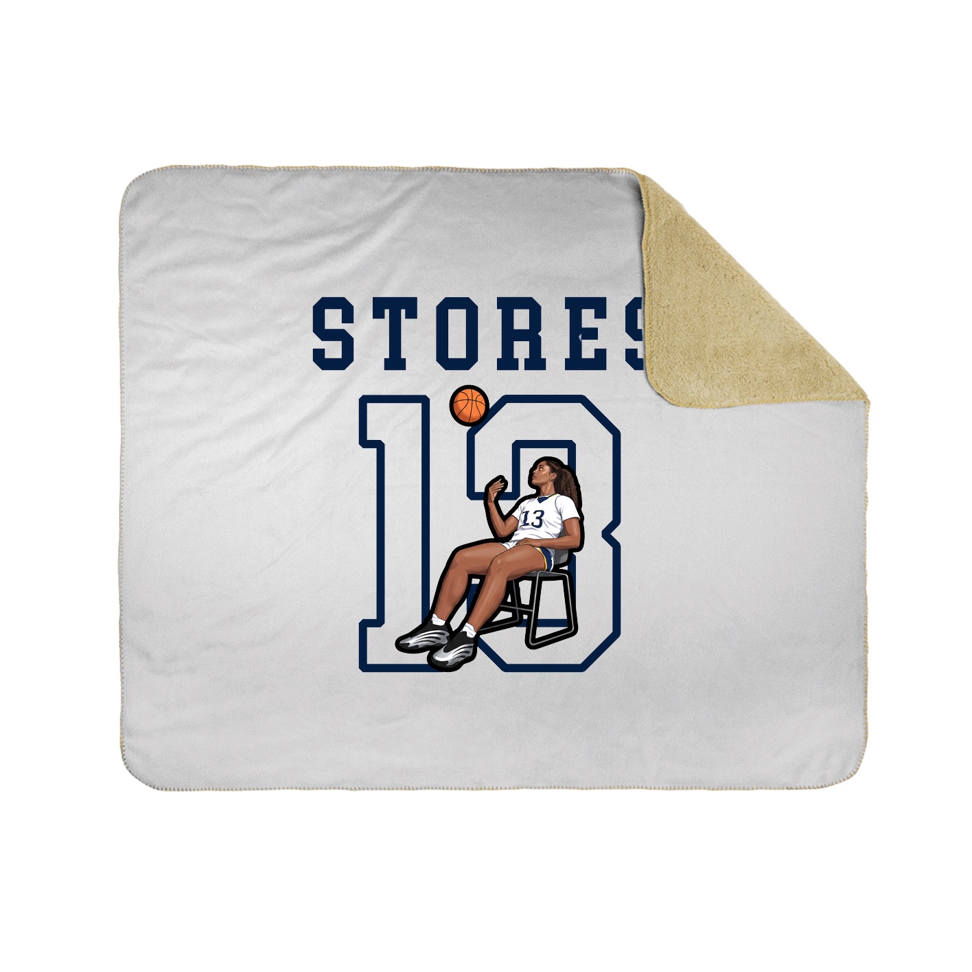 Throw Blanket — Shirsey in White