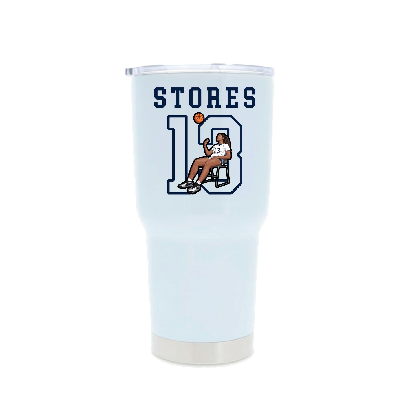 30oz Stainless Steel Tumbler — Shirsey in White