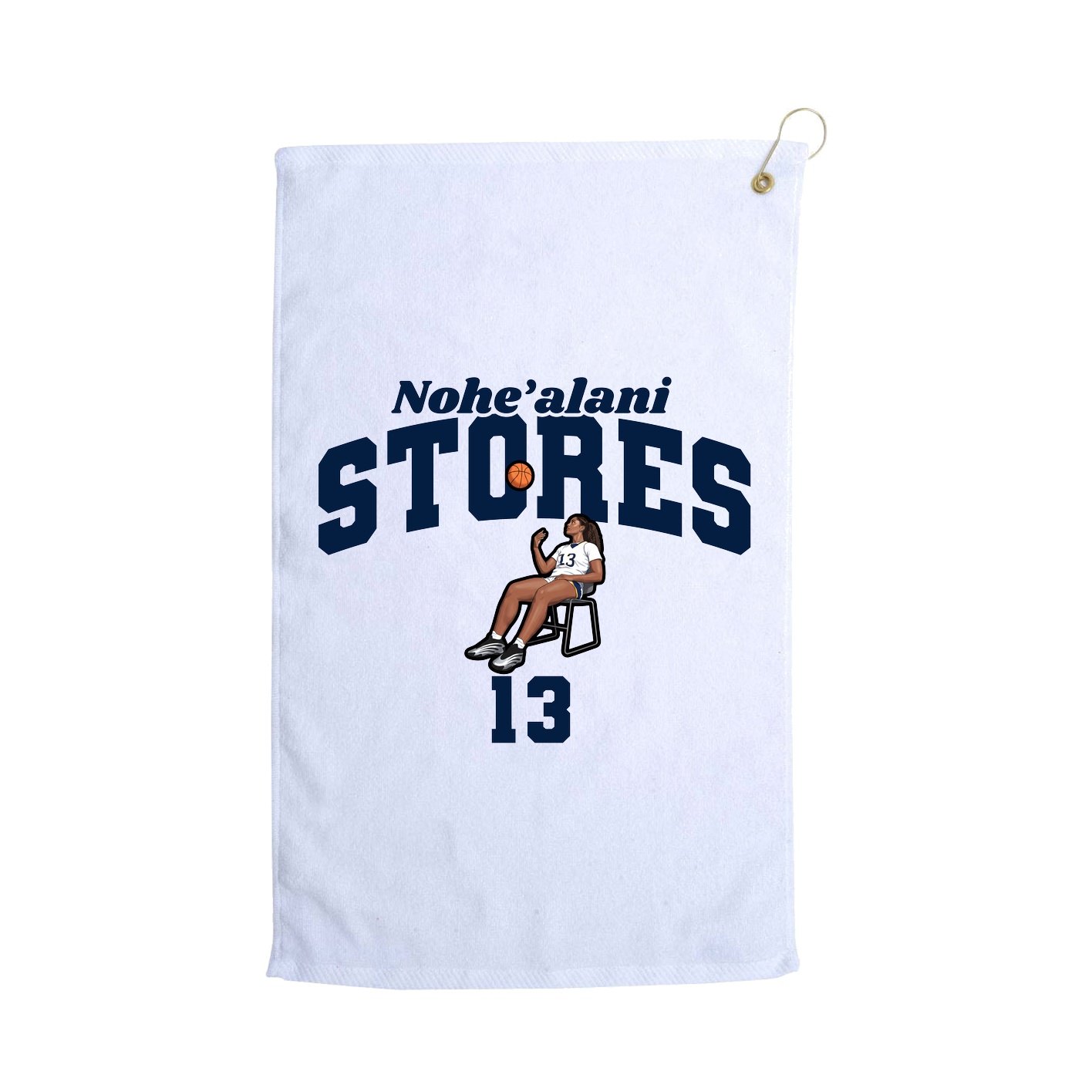 Golf Towel — Signature Arch in White