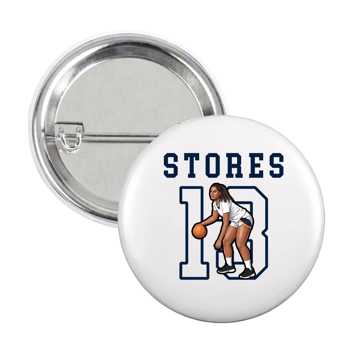 Game Day Button — Shirsey in White