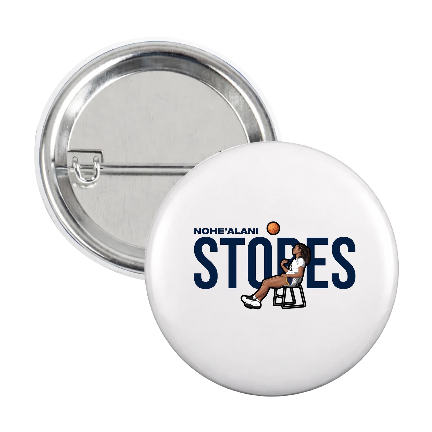 Game Day Button — Player Name in White