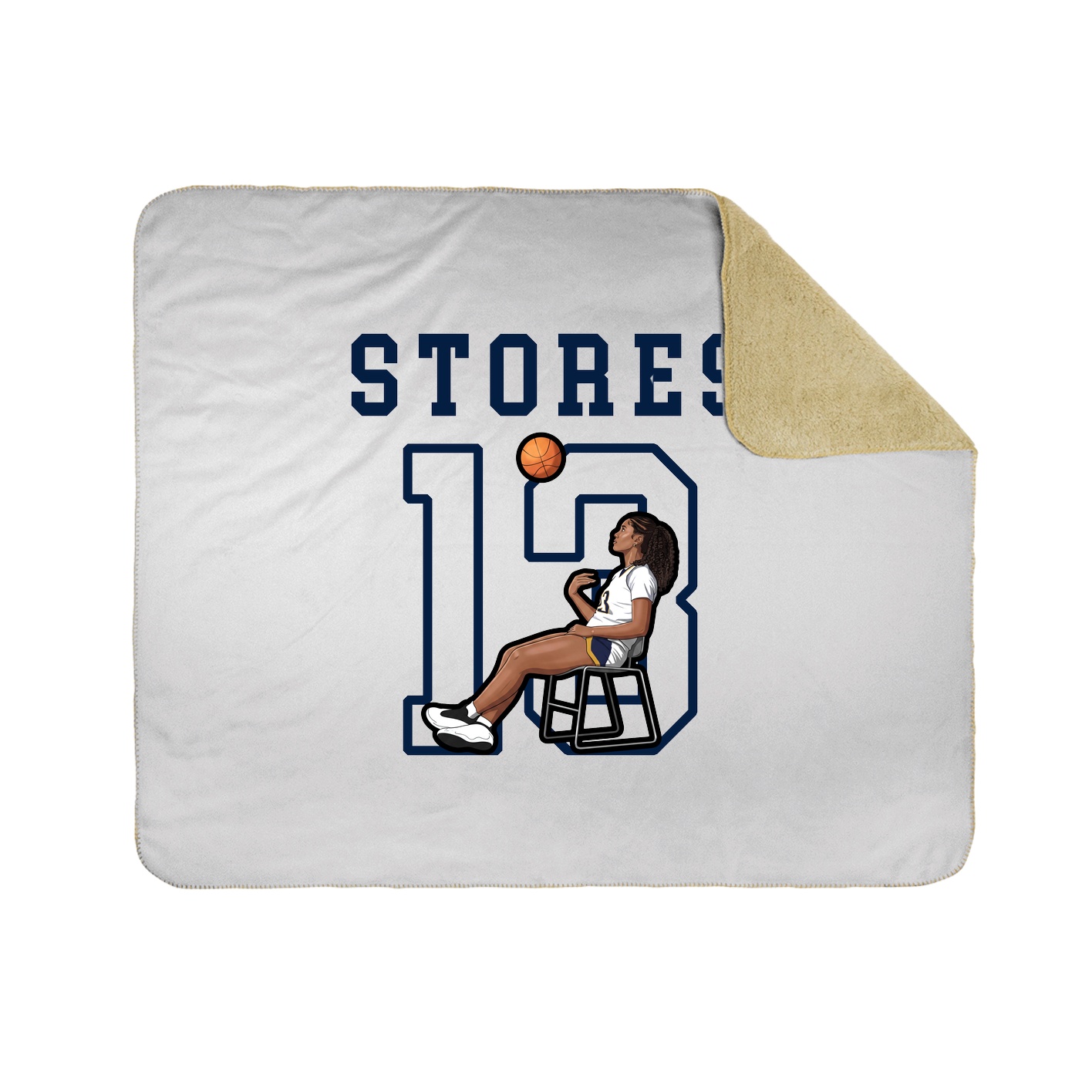 Throw Blanket — Shirsey in White