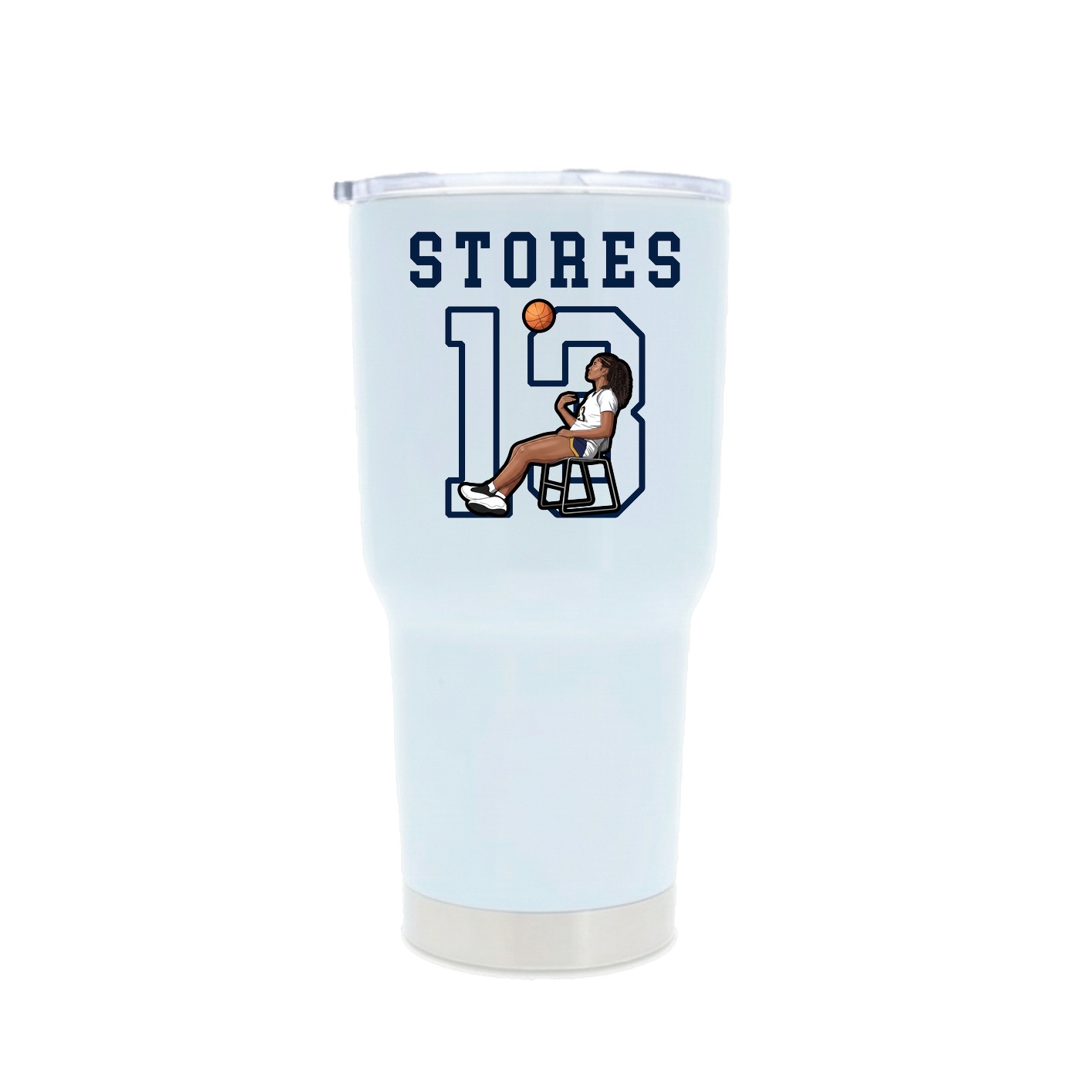 30oz Stainless Steel Tumbler — Shirsey in White