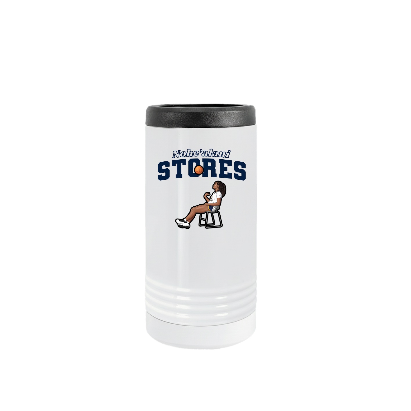 Slim Beverage Holder — Name Arch in White