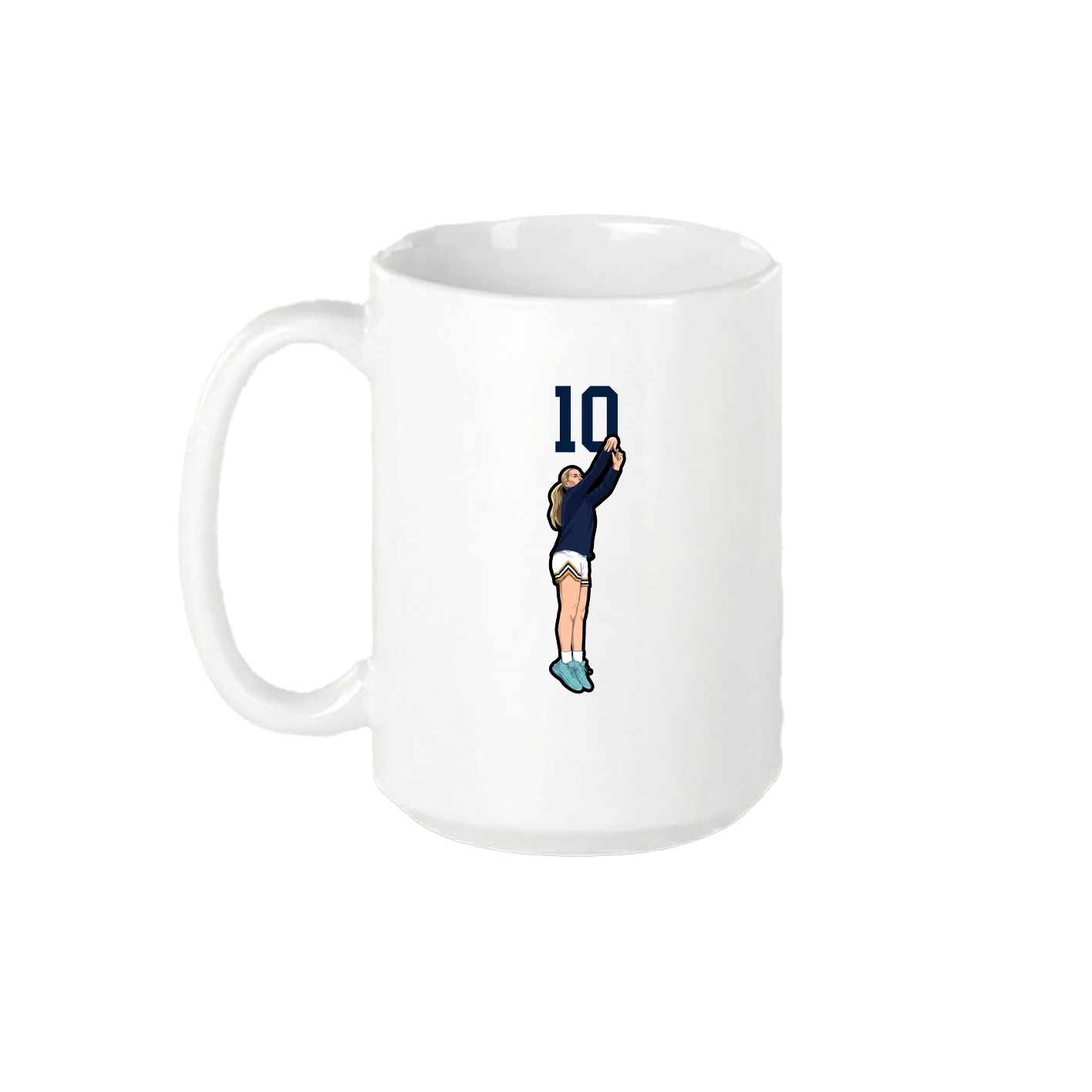 15oz Coffee Mug — Number Top in White