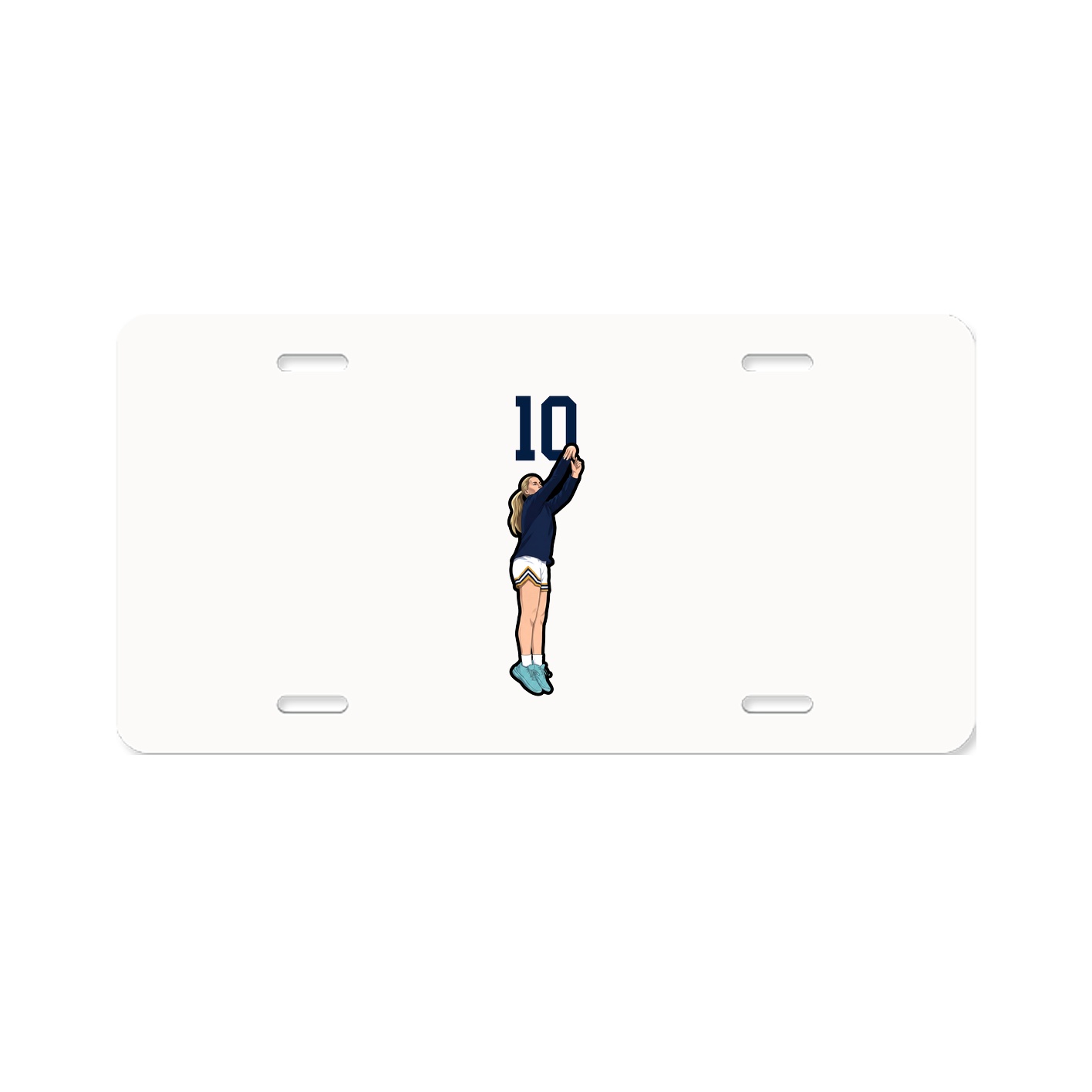 License Plate — Number Top in Classic