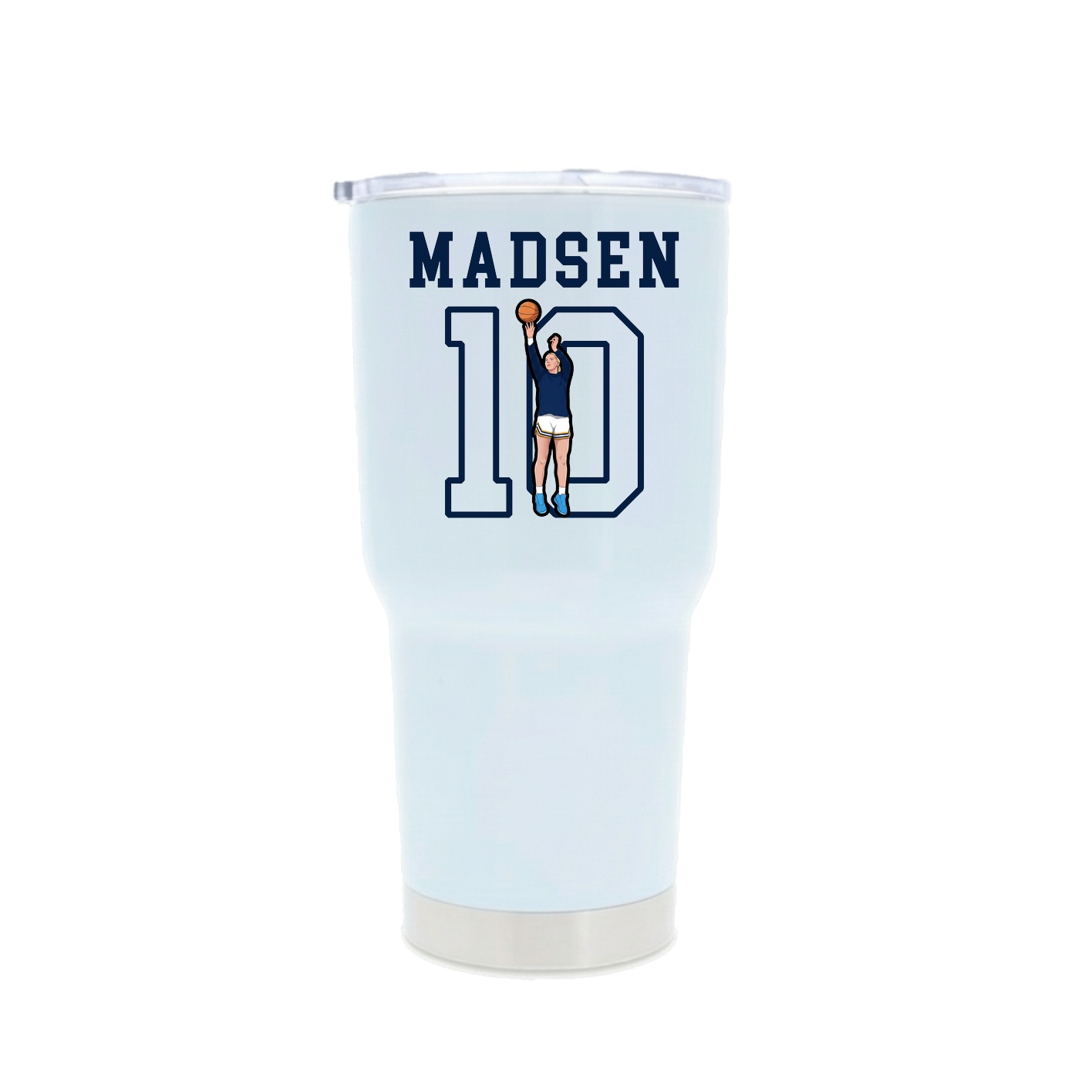 30oz Stainless Steel Tumbler — Shirsey in White