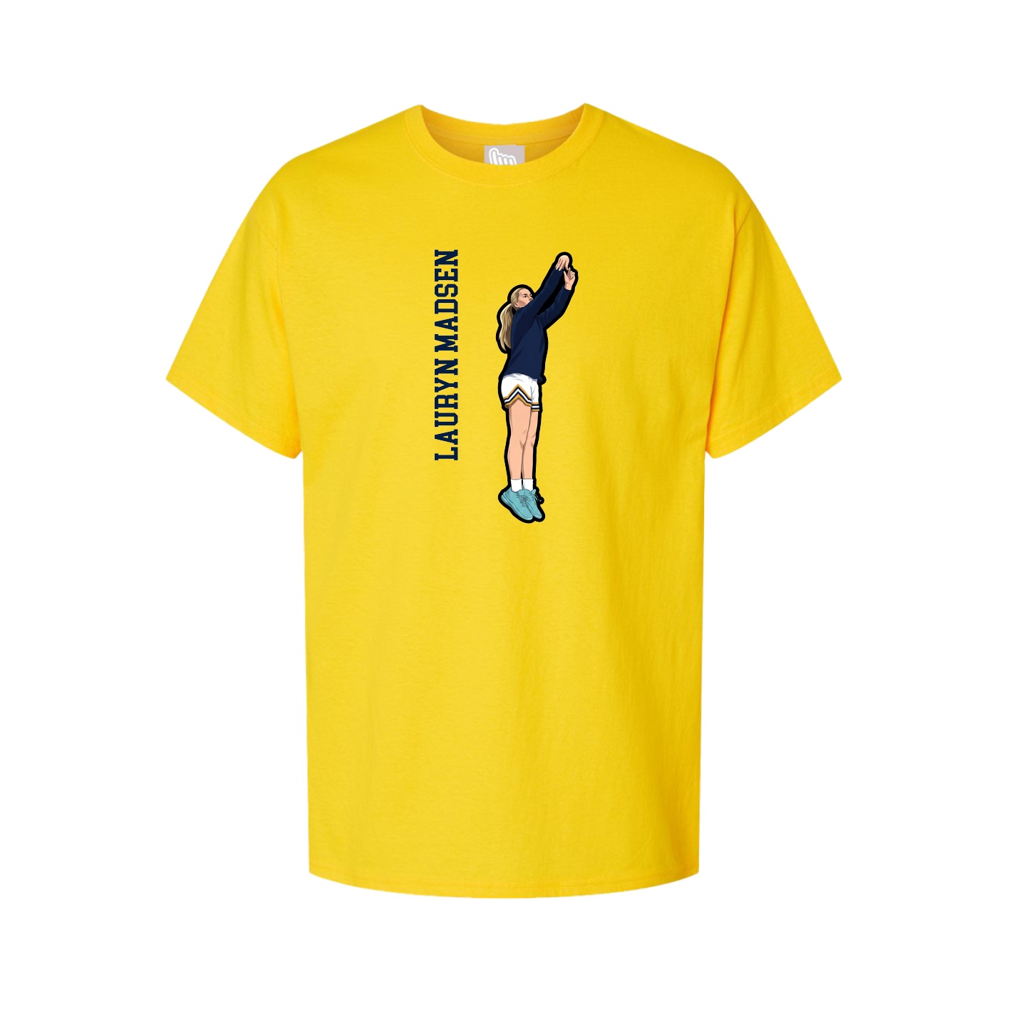 Tee — Name Vertical in Gold