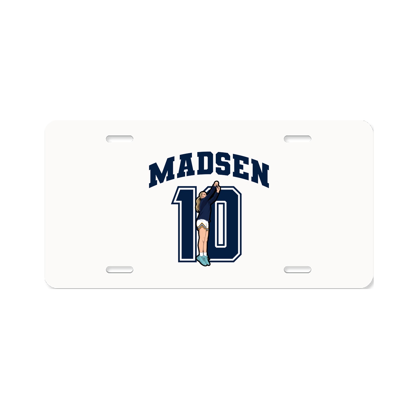 License Plate — Number in Classic