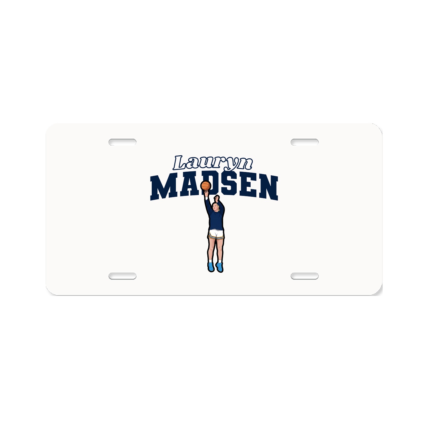 License Plate — Name Arch in Classic