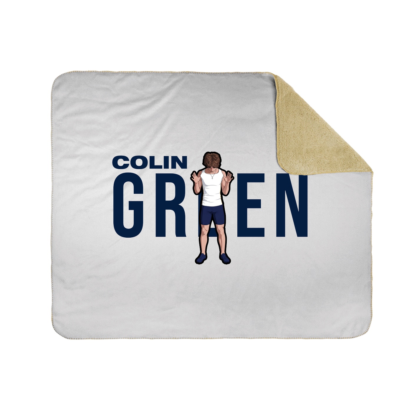Throw Blanket — Player Name in White