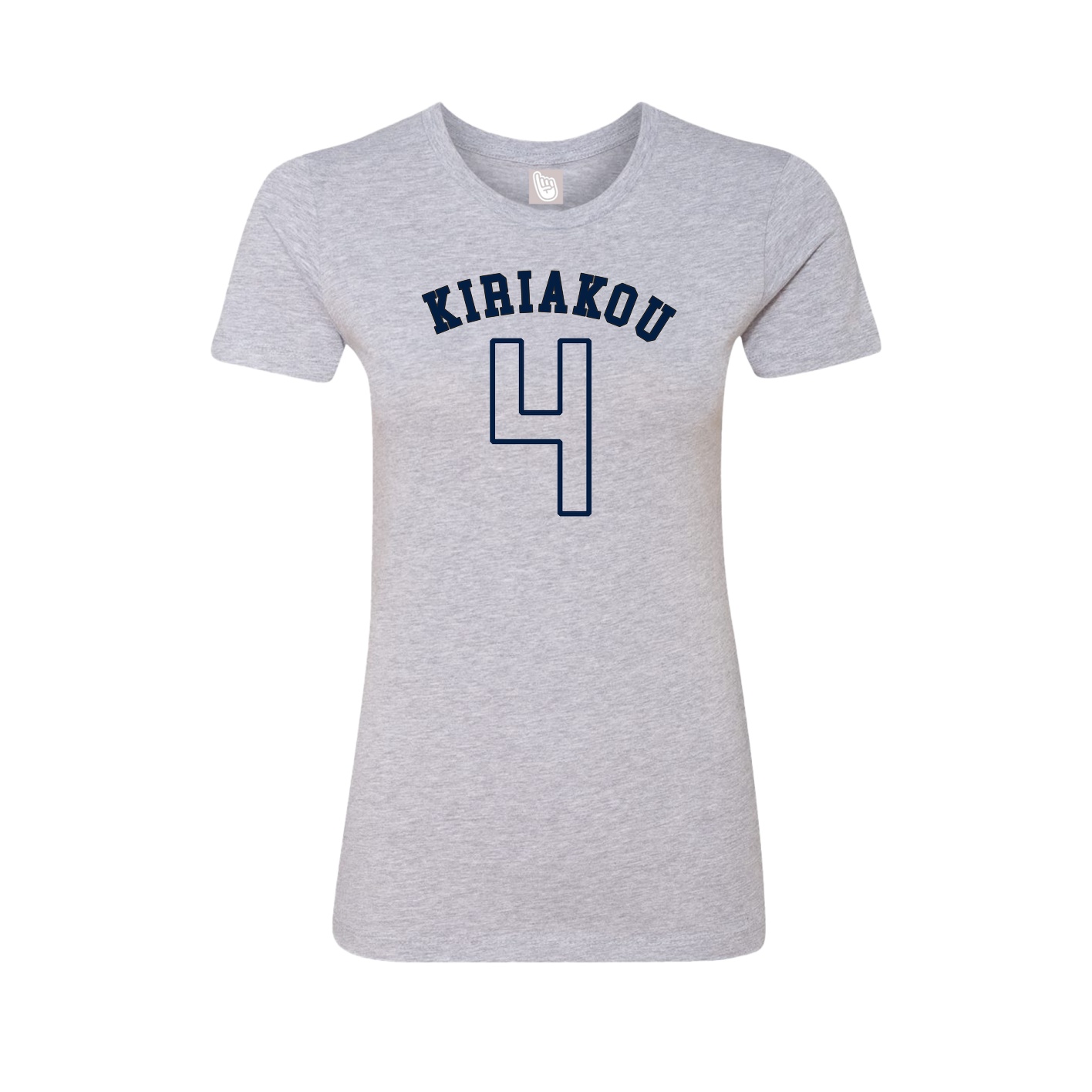 Fitted Women's Tee — Shirsey Arch in Grey