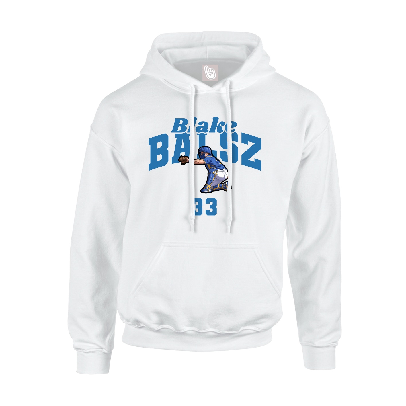 Hoodie — Signature Arch in White